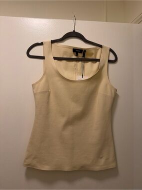 Theory Soft Cream Scoop Neck Tank